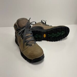 Danner Vicious 4" Women's Work Boots Size 8 Brown Green Waterproof Vibram 13853
